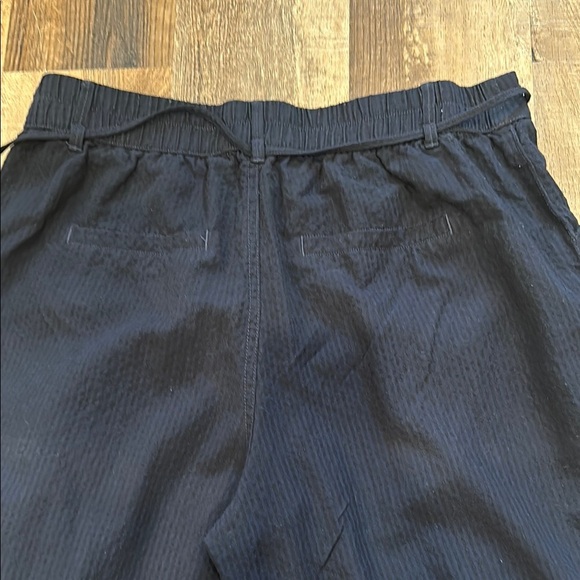 Blue-black high waisted, wide leg business casual pants - Picture 3 of 3